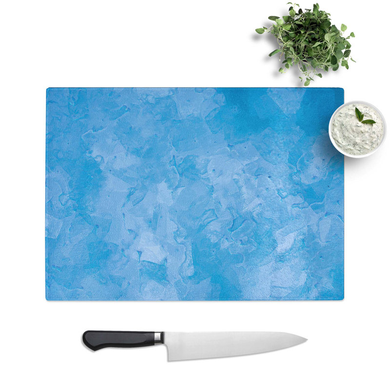 Tempered Glass Skies Chopping Board, 28.5 cm W x 20 cm L