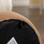Repose-pieds rond en velours doux-437449430