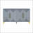 Unique Features of a Four-Door Cabinet with Two-Tone Triangular Pattern Doors-63045508