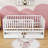 Wooden Floor Bed with Guardrails and 2 Drawers-93548539-93548536