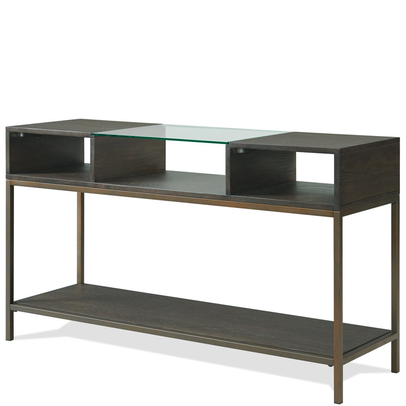 52'' Glass Top Console Table