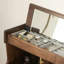 Commode multifonctionnelle en noyer noir