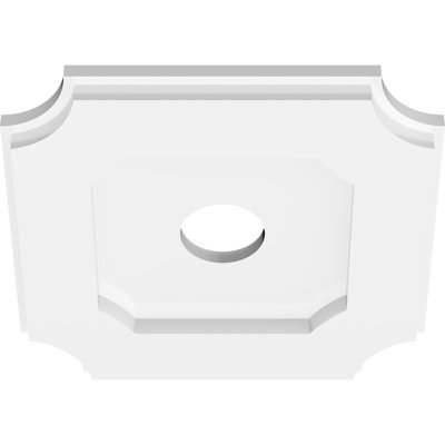 10"OD x 2"ID x 6"C x 1"P Locke Architectural Grade PVC Contemporary Ceiling Medallion