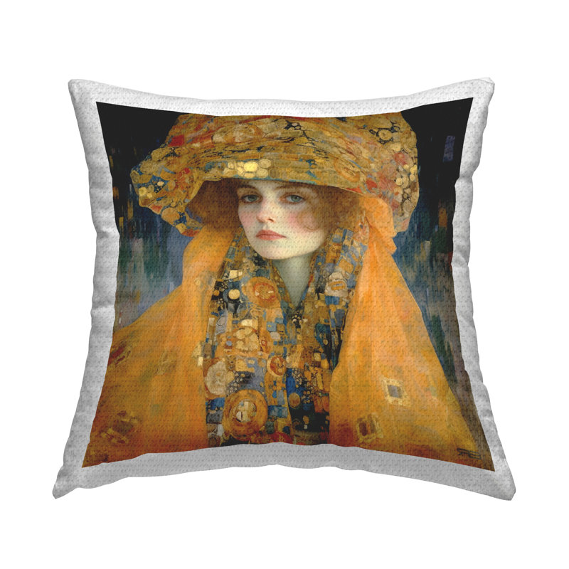 Coussin d'extérieur à imprimé luxueux pour femme RB