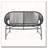 OUTDOOR PATIO WICKER LOVE SEAT-1611317679