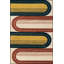 Tapis décoratif rayé multicolore-2143469031