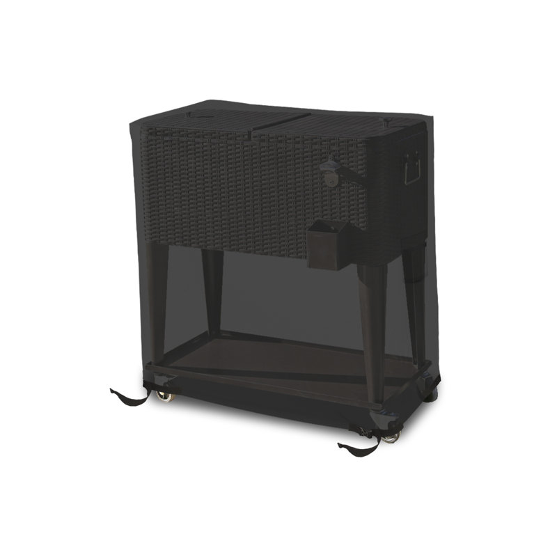 Housse de chariot de glacière robuste, 18 oz, H 32 po x l 34 po x P 20 po, Noir