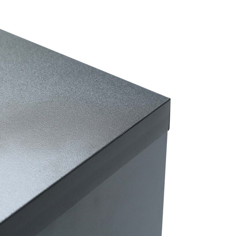 Console flottante Shallow, 60 po, noyer, Noir