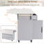 Îlot de cuisine avec armoire de rangement pour poubelle-234069467