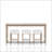 Frosted Glass Console Table With 3 Stools
