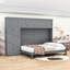 Grand lit escamotable avec armoires et tablettes-744427628