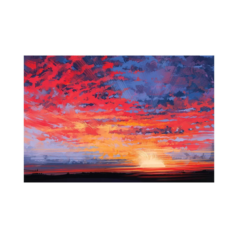 Sky 1 Piece Wrapped Canvas Painting, 30.48 cm H x 45.72 cm W