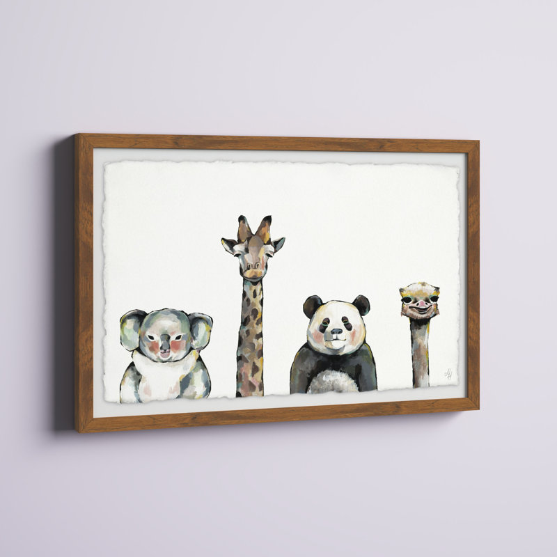 Leiser 'Cute and Cuddly' Framed Print with Deckled Edges, 12" H x 18" W x 1.5" D