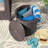 Arabella Wicker Side Table Featuring weather-resistant properties and a unique plastic blend material,Patio Tables-1634060475