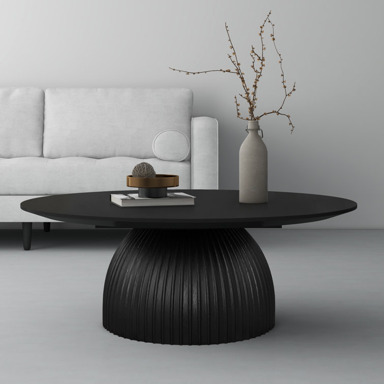 Black Round Coffee Table