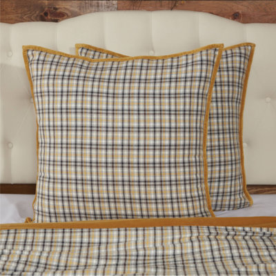 Cotton Plaid Sham Set