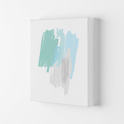 Mint Scribbles Drawings 1 Piece Wall Art