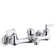 Knoxford Double Lever Handle Service Sink Faucet with Vacuum Breaker Threaded Spout