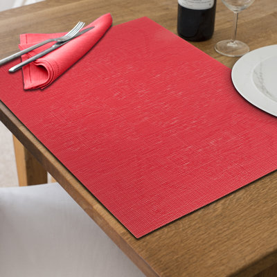 Vinyl Solid Colour Rectangle Placemat
