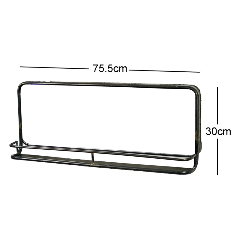 Haygarden Flat Mirror with Shelves