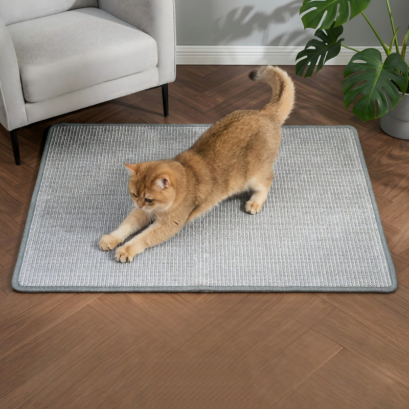 Tapis à griffer horizontal en sisal pour chat, tapis naturel à gratter pour le sol, protège canapé, tapis et canapés