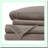 CozyFleece Warmth Bed Sheet Set - Soft Plush Sheets, Wrinkle Resistant, Deep Pocket, Cold Season Bedding, Queen Size, Brown - 4 Piece Set