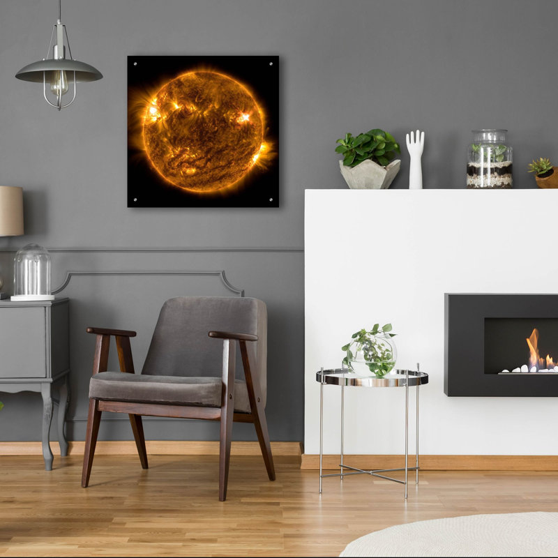 «The Sun» par Epic Portfolio, art mural en verre acrylique, H 24 po x l 24 po x P 0,2 po