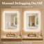 Miroir de salle de bain mural en cristal poli l 30 po x H 36 po TMMV-1816335408