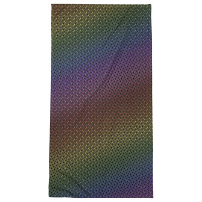 Serviette de bain hexagonale classique en treillis