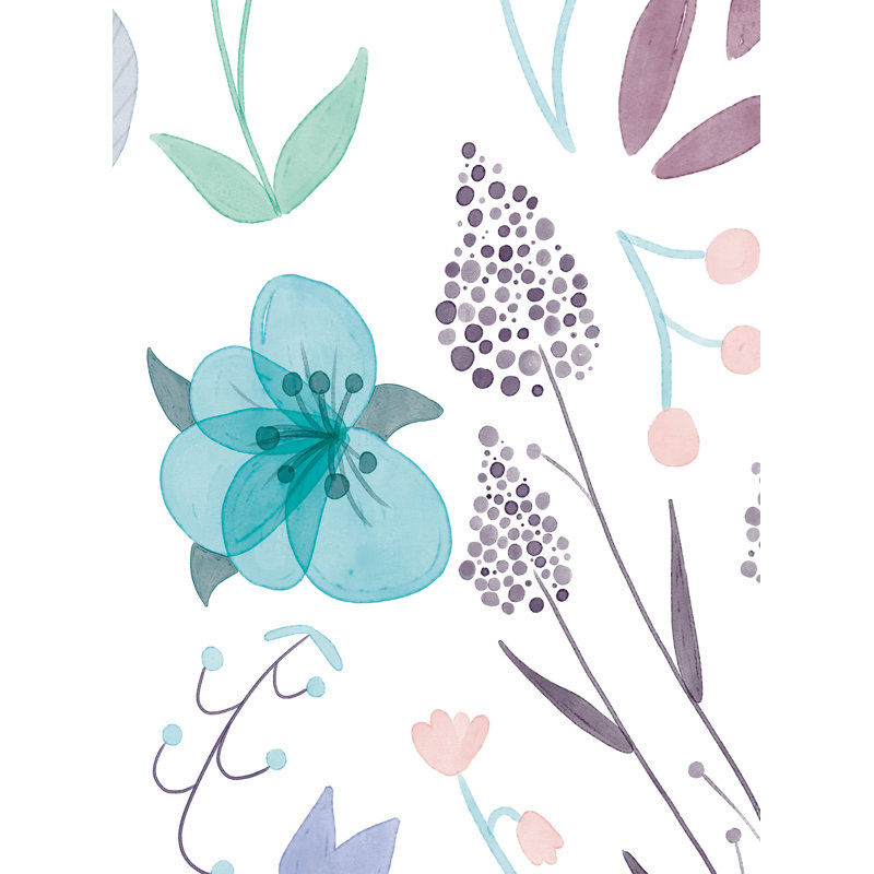 Murale à peindre 2 panneaux Nipomo Wild Flowers 9 L x 24 W, L 108 po x l 48 po