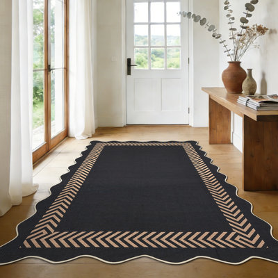 Tapis intérieur en jute pour terrasse, tapis antidérapant et antidérapant pour salle à manger