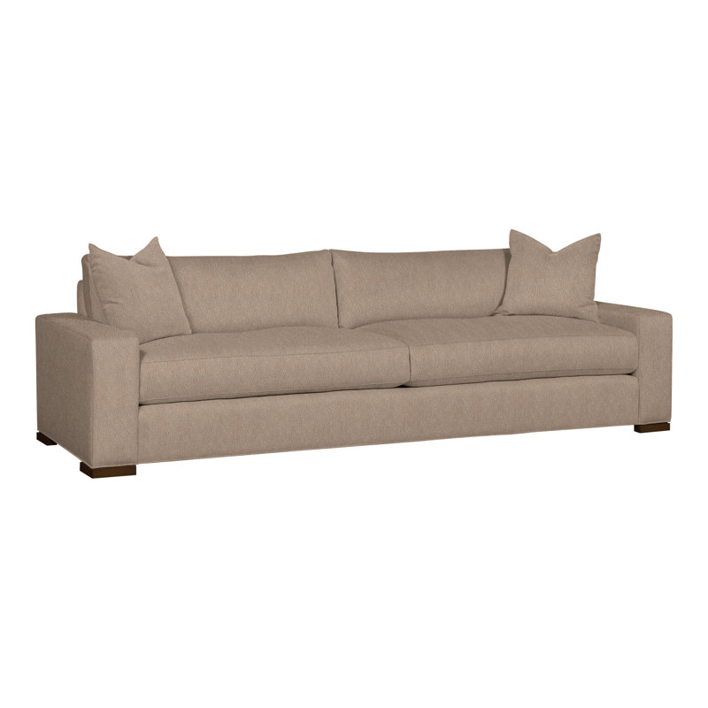 Paxton Upholstered 109'' Sofa, Navada Mushroom, Film Noir