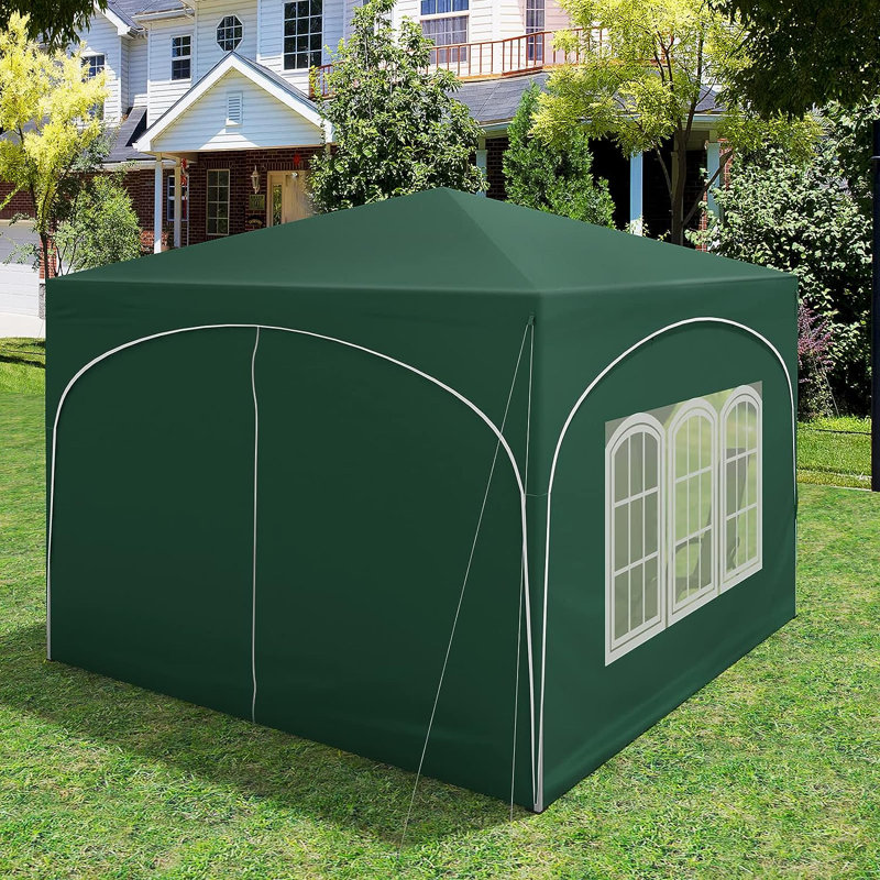 Iohanna 3m x 3m Metal Pop Up Gazebo, Green