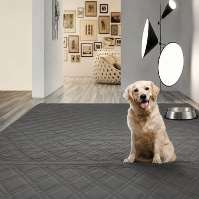 Tapis lavable pour chien, parc, lit, canapé et coffre