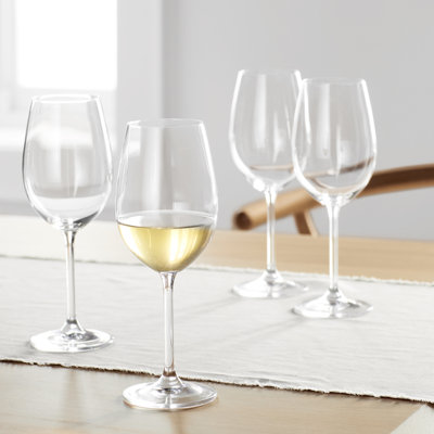 Rennert Semi-Handmade Lead-Free Crystal White Wine Glass (Set of 4)