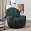 Fauteuil pivotant capitonné Broderic Petal-1875941641