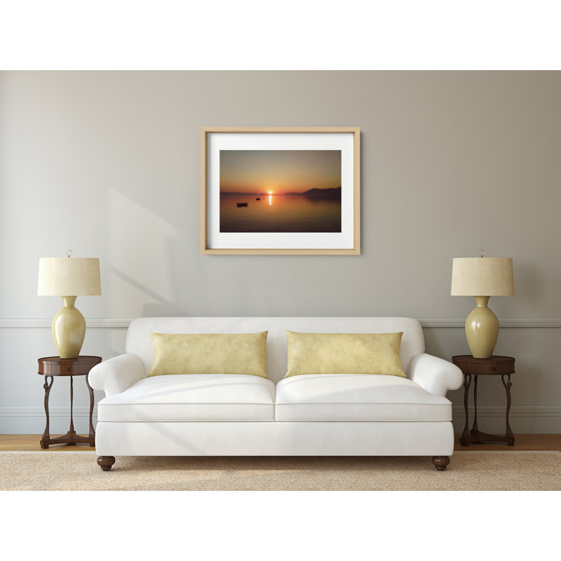 Distant Shores Print by Joseph Regan, 14" H x 16" W x 0.75" D, Natural