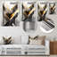 Chevron triangulaire doré - art mural géométrique-874978281-874978283