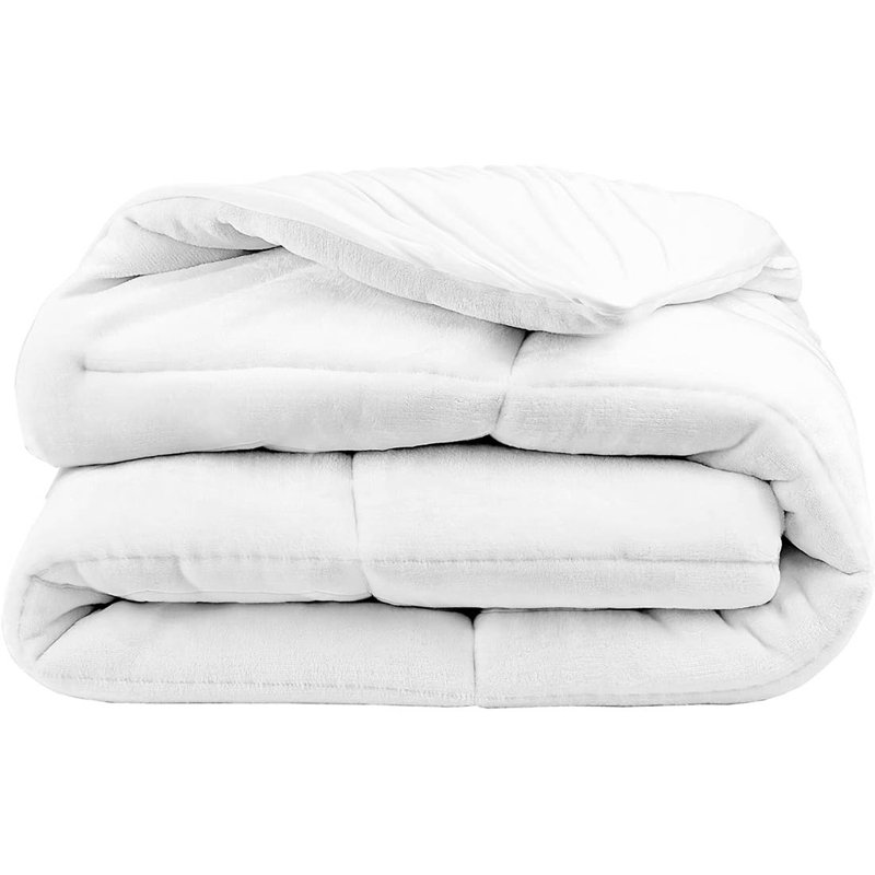 Twin White Down Alternative Reversible Mattress Pad