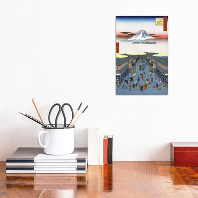 Hiroshige: Street, 1856 by Ando Hiroshige - Wrapped Canvas Painting
