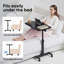 Bureau mobile pour ordinateur portable, bureau debout avec tapis de souris et plateau inclinable, table d'ordinateur à hauteur réglable-225977267