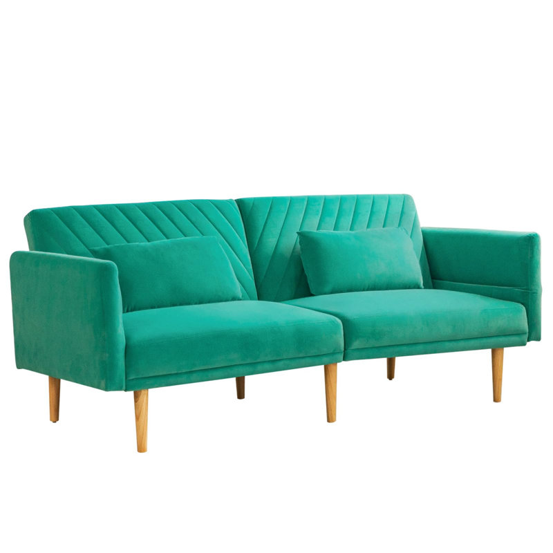 2 Seater Sofa Bed, Green