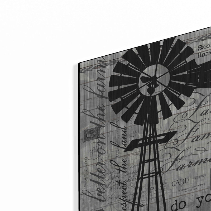 «Do Your Chores Windmill» par Cindy Jacobs, art mural en métal, H 16 po x l 12 po