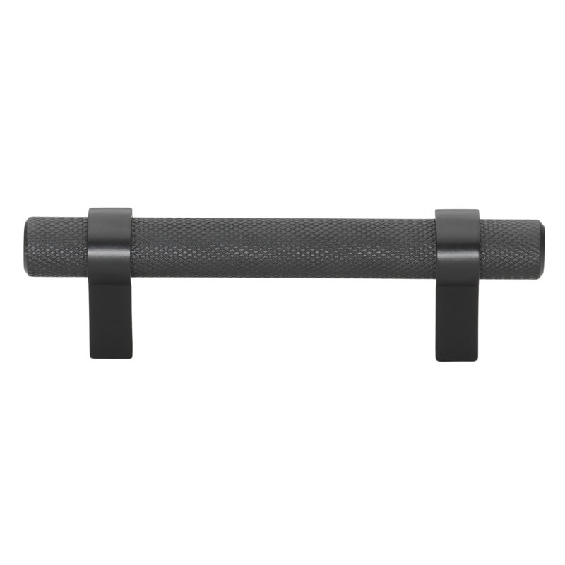 Poignée barre en acier massif GlideRite de Pinnacle Collection, Noir mat, 3"