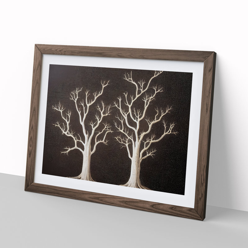 Amazing Trees - Framed Print, 34cm H x 46cm W x 2cm D, Walnut Framed