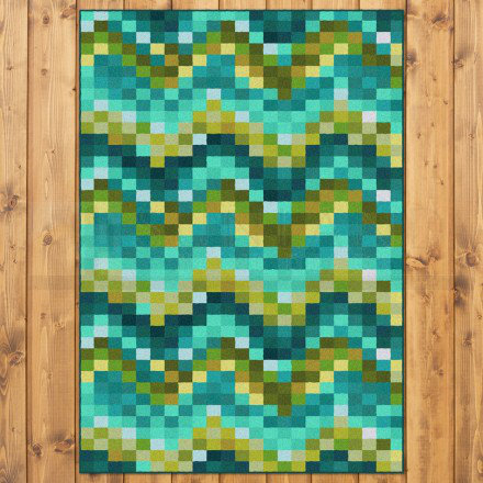 Georgeson Chevron Indoor Rug, Round 7'7"
