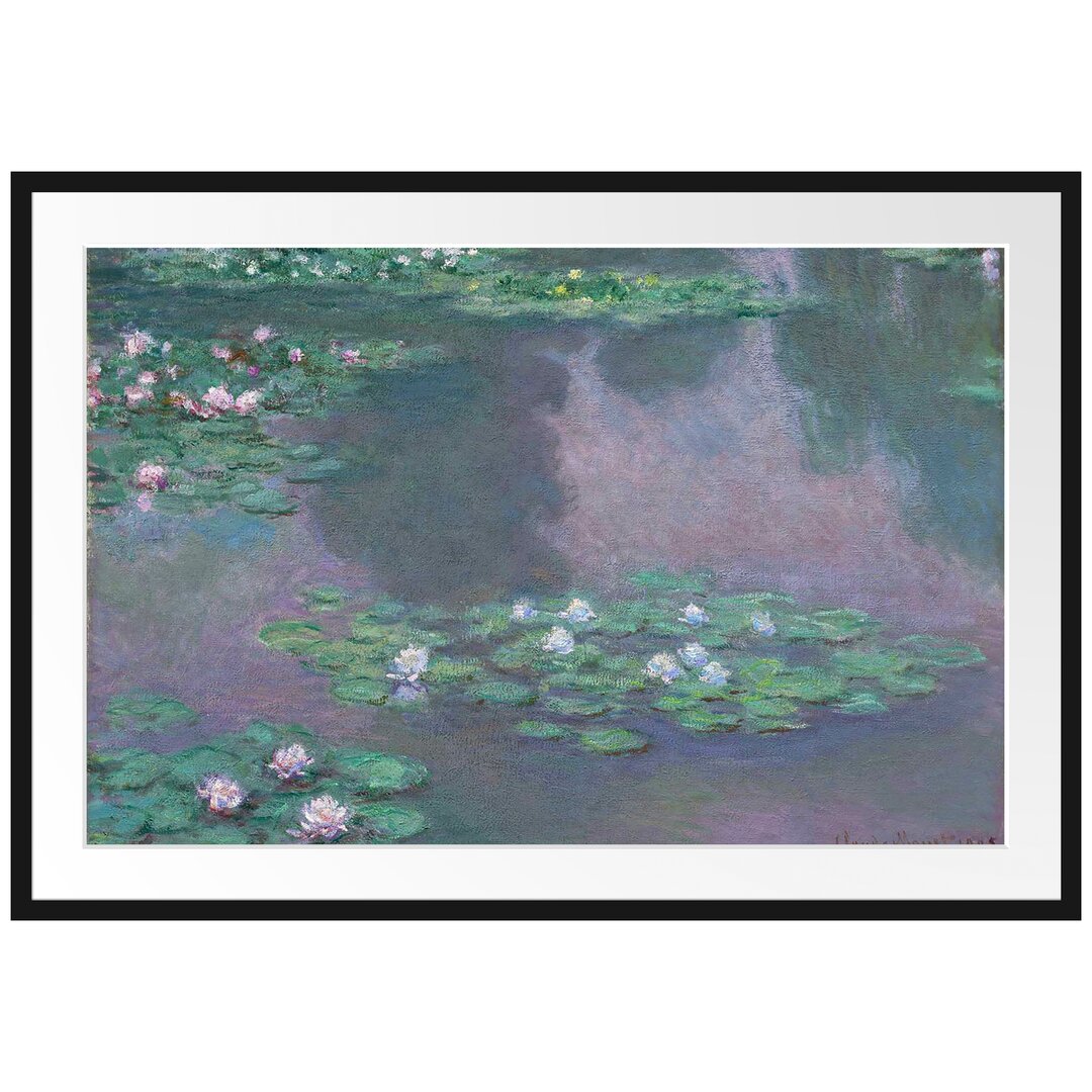 Gerahmter Kunstdruck Water Lilies VI von Claude Monet