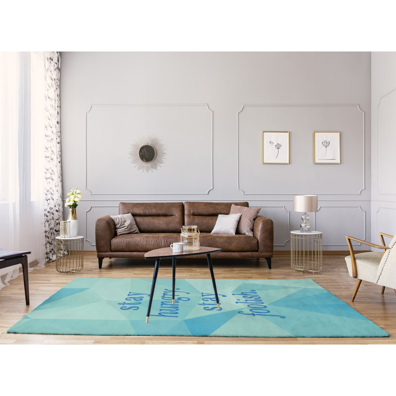 Quotes Chenille Indoor Rug, Rectangle 5' x 7'