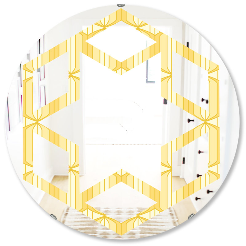 Miroir mural Hexagon Star, H 31,5 po x l po