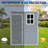 5X3ft Resin Outdoor Storage Shed Kit To Store Patio Furniture-121497873
